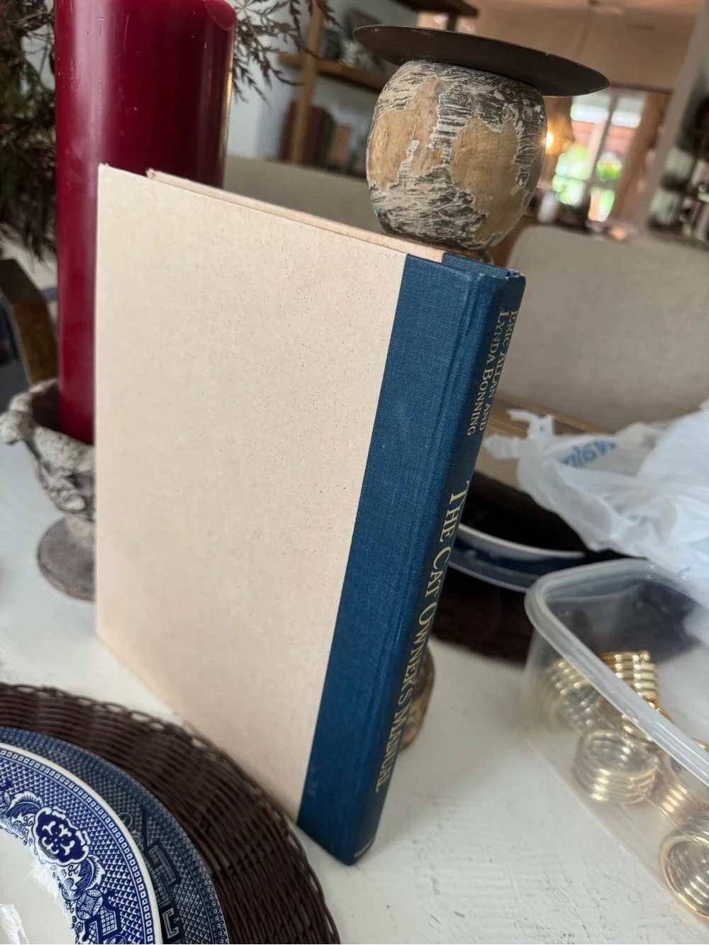 The Cat Owner's Manual Blue Hardcover Book